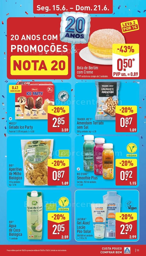 Antevisão Folheto ALDI Promoções de 15 a 21 junho